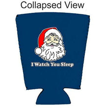 Load image into Gallery viewer, I Watch You Sleep Santa Pint Glass Coolie