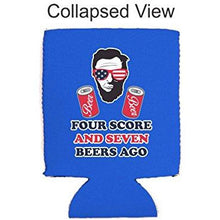 Load image into Gallery viewer, Four Score and Seven Beers Ago Can Coolie