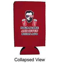 Load image into Gallery viewer, Four Score and Seven Beers Ago 16 oz. Can Coolie