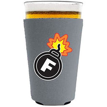 Load image into Gallery viewer, F Bomb Neoprene Pint Glass Coolie