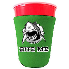 Load image into Gallery viewer, Bite Me Shark Party Cup Coolie