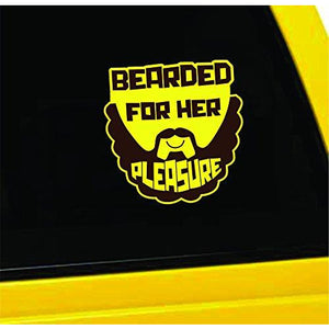 Bearded for Her Pleasure Vinyl Sticker