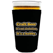 Load image into Gallery viewer, Craft Beer Alcoholism Pint Glass Coolie