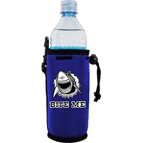 royal blue water bottle koozie with funny 