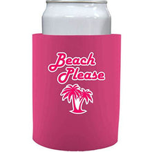 Load image into Gallery viewer, Beach Please Thick Foam"Old School" Can Coolie