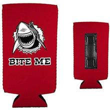 Load image into Gallery viewer, Bite Me Shark Magnetic Slim Can Coolie