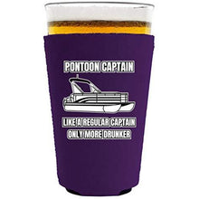 Load image into Gallery viewer, Pontoon Captain Neoprene Pint Glass Coolie