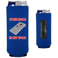 Load image into Gallery viewer, Your Hole Is My Goal Magnetic Slim Can Coolie