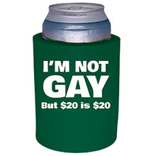 Load image into Gallery viewer, I'm Not Gay Thick Foam Can Coolie