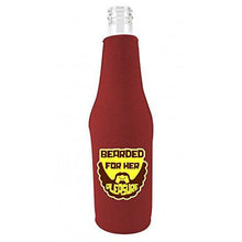 Load image into Gallery viewer, Bearded For Her Pleasure Beer Bottle Coolie