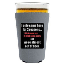 Load image into Gallery viewer, Two Reasons Pint Glass Coolie