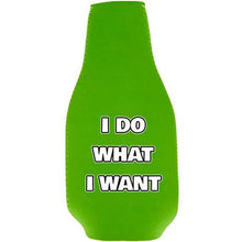 Load image into Gallery viewer, I Do What I Want Beer Bottle Coolie With Opener