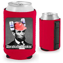 Load image into Gallery viewer, Abraham Drinkin' Magnetic Can Coolie