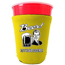 Load image into Gallery viewer, Beer! It's Your Friend! Party Cup Coolie