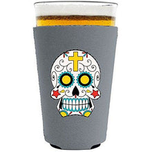 Load image into Gallery viewer, Sugar Skull Pint Glass Coolie