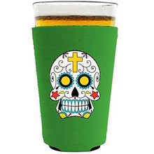 Load image into Gallery viewer, Sugar Skull Pint Glass Coolie