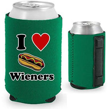 Load image into Gallery viewer, I Love Wieners Magnetic Can Coolie