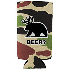 Load image into Gallery viewer, Beer Bear Slim Can Coolie
