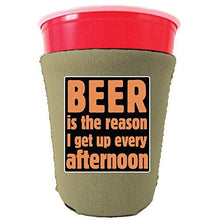 Load image into Gallery viewer, Beer is the Reason Party Cup Coolie