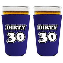 Load image into Gallery viewer, Dirty 30 Birthday Pint Glass Coolie