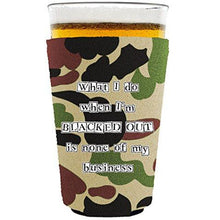 Load image into Gallery viewer, Blacked Out Pint Glass Coolie