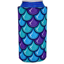 Load image into Gallery viewer, 16 oz can koozie with fish scale design
