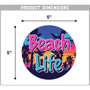 Beach Life Vinyl Sticker