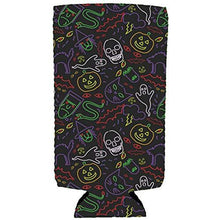 Load image into Gallery viewer, Halloween Neon Pattern Slim Can Coolie
