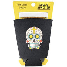 Load image into Gallery viewer, Sugar Skull Pint Glass Coolie