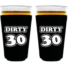 Load image into Gallery viewer, Dirty 30 Birthday Pint Glass Coolie