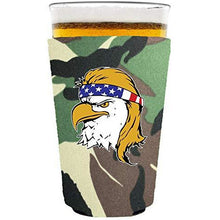 Load image into Gallery viewer, Bald Eagle Mullet Neoprene Pint Glass Coolie