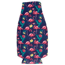 Load image into Gallery viewer, Flamingo Pattern Beer Bottle Coolie