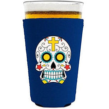 Load image into Gallery viewer, Sugar Skull Pint Glass Coolie