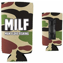 Load image into Gallery viewer, MILF Man I Love Fishing Magnetic Slim Can Coolie