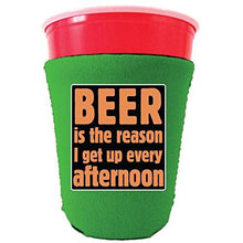 Load image into Gallery viewer, Beer is the Reason Party Cup Coolie