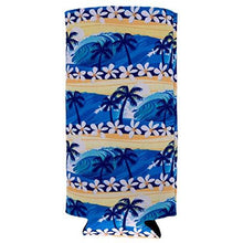 Load image into Gallery viewer, Waves Tropical Beach Pattern Slim Can Coolie
