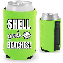 Load image into Gallery viewer, Shell Yeah Beaches Magnetic Can Coolie