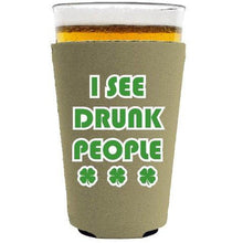 Load image into Gallery viewer, I See Drunk People Pint Glass Coolie