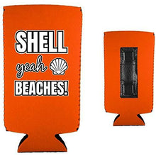 Load image into Gallery viewer, Shell Yeah Beaches Magnetic Slim Can Coolie
