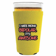 Load image into Gallery viewer, Bipolar is Awesome Pint Glass Coolie