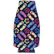 Load image into Gallery viewer, Flip Flop Pattern Beer Bottle Coolie