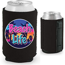 Load image into Gallery viewer, Beach Life Magnetic Can Coolie