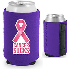 Load image into Gallery viewer, Cancer Sucks Magnetic Can Coolie