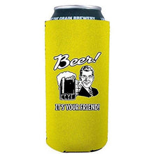 Load image into Gallery viewer, Beer! It's Your Friend! 16 oz Can Coolie