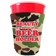 Load image into Gallery viewer, Beauty in the Eye of the Beer Holder Party Cup Coolie