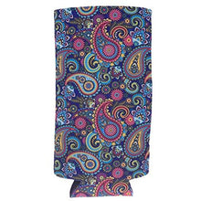 Load image into Gallery viewer, Paisley Slim Can Coolie