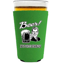 Load image into Gallery viewer, Beer! It's Your Friend! Pint Glass Coolie