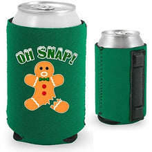 Load image into Gallery viewer, Oh Snap! Gingerbread Man Magnetic Can Coolie