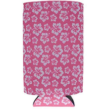 Load image into Gallery viewer, Hibiscus Pattern 16 oz. Can Coolie