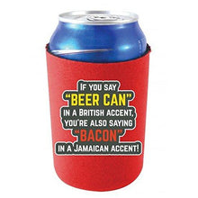 Load image into Gallery viewer, Beer Can Bacon Accents Can Coolie